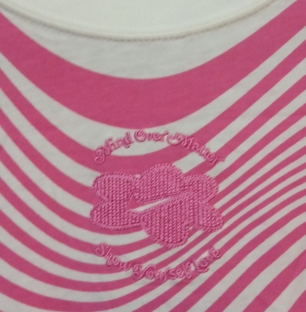 Nike - NWT, Pink & White Short Sleeve Dress W/Geometric Print, Emmroidered Logo, - Picture 12 of 12